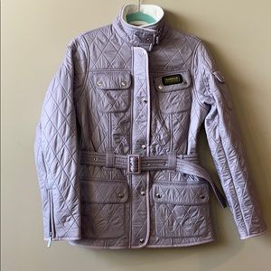 Barbour international USA SZ 6 lavender NEW